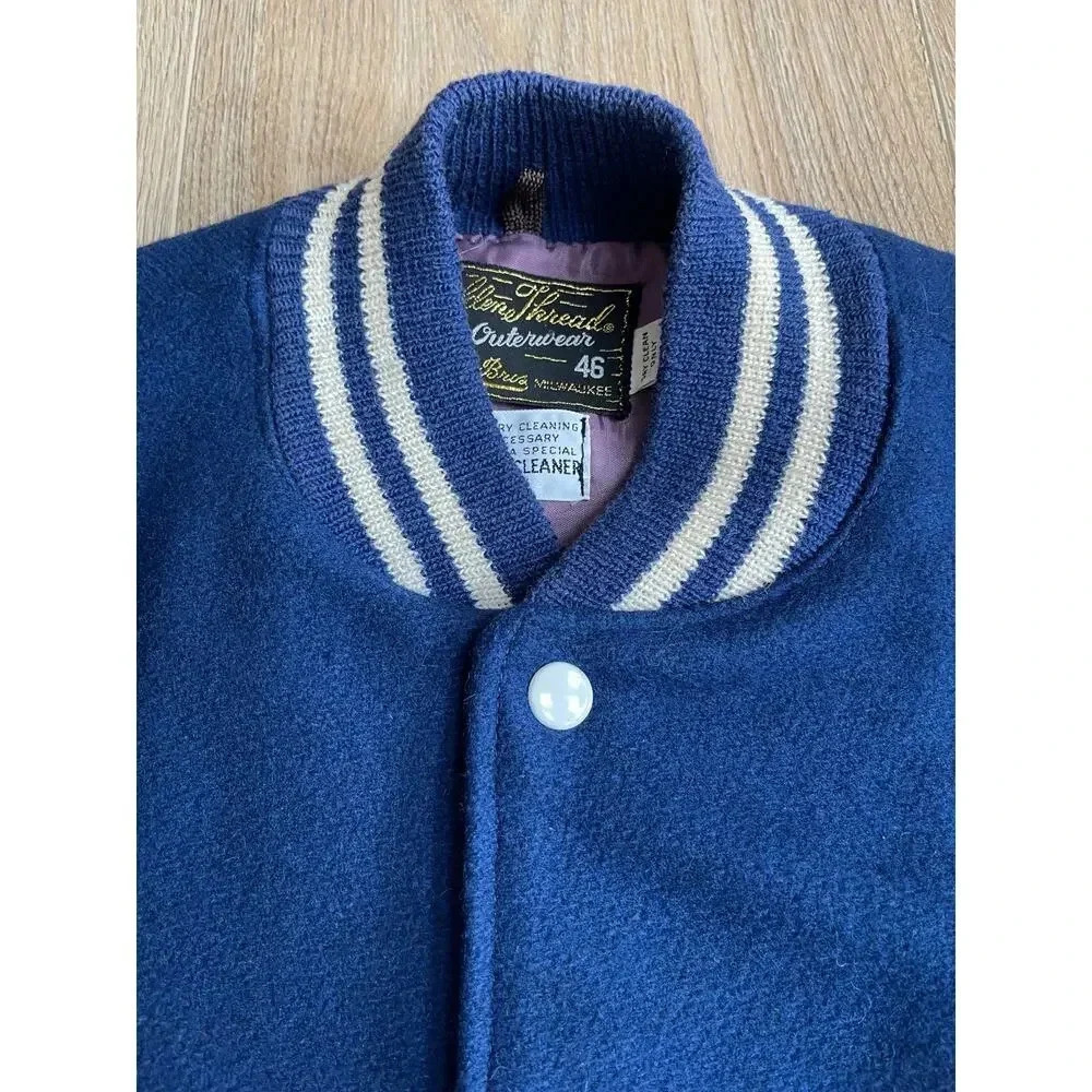 Rare Vintage Varsity Letterman’s Jacket Golden Thread Outerwear Classic Dan Prep - Picture 5 of 15